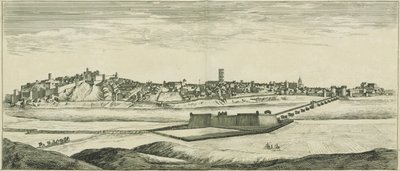 Profile of the City of Badajoz in Spain by Israël Silvestre the Younger